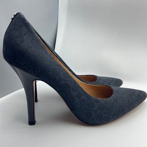 Coach Black Pointed Toe Heel Pump